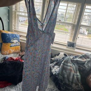 Billabong Floral Mini Dress - Blue and Multicolor